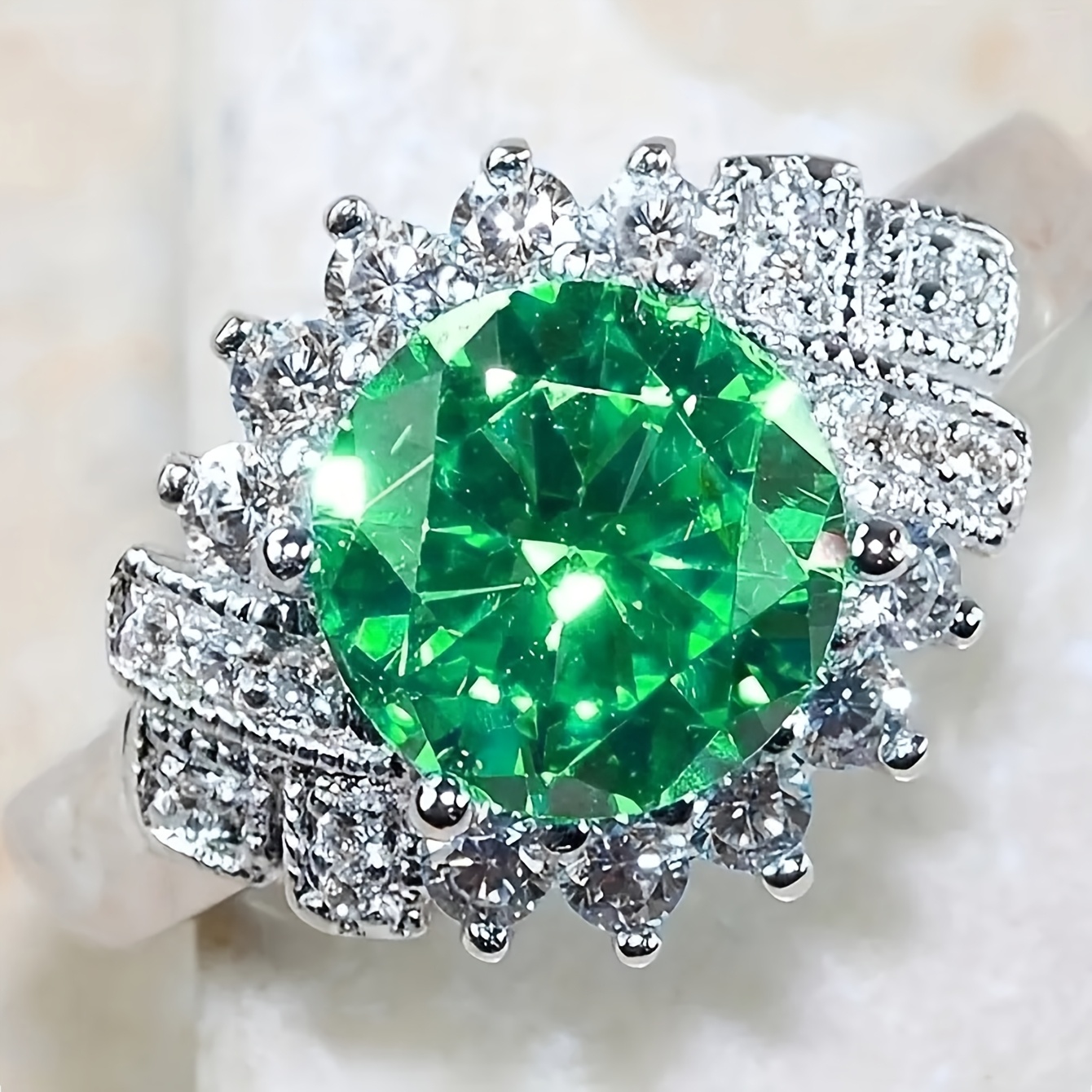 Women's Elegant Round Ring, Versatile Fashion Accessory